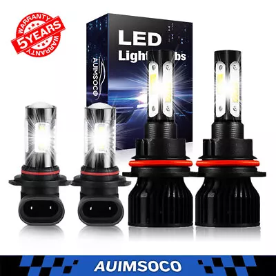 For Jeep Liberty 2002-2007 9007 9145 LED Headlight + Fog Light Bulbs 6000K Combo • $49.99