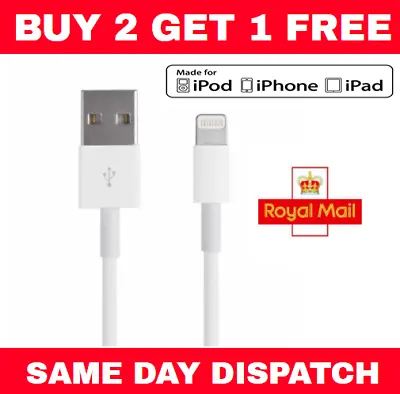 £2.99 • Buy USB Charger For IPhone FAST CHARGE Data Cable IPad IPod 5 6 7 8 X XS XR 11 12 13