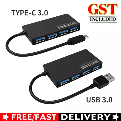 USB C/TYPE-C To USB3.0 Hub Splitter With 4 USB3.0 Ports For MacBook Pro/Air • $7.21