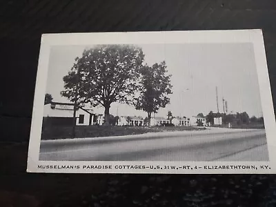 Musselman's Paradise Cottages US Highway 31 Elizabethtown KY Vintage Postcard • $2.99