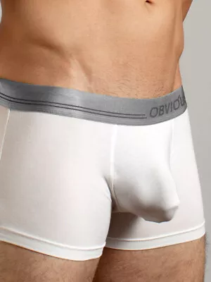 OBVIOUSLY Men's MCI-88 White Low Rise Boxer • $19.95