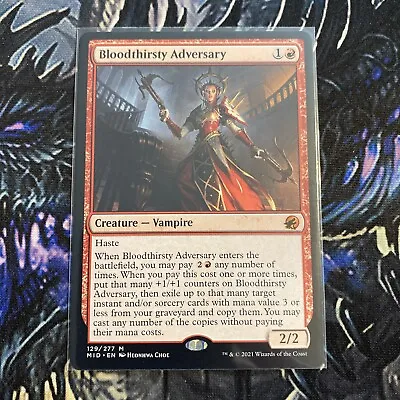 Bloodthirsty Adversary - NM - Innistrad: Midnight Hunt MTG • $13.95