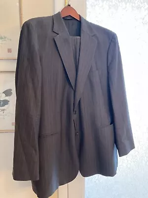 VTG Brooks Brothers 346 Stretch 48L Charcoal Pin Stripe Suit • $50