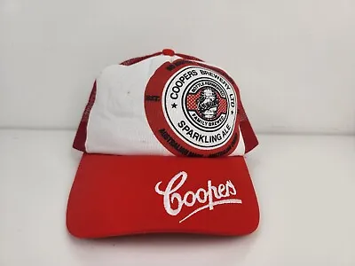 Coopers Brewery Sparkling Ale Beer Red Cap Trucker Hat Adjustable Free Postage • $25