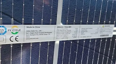 Solar Panel 565w Bifacial Jinko Solar Panel • £120
