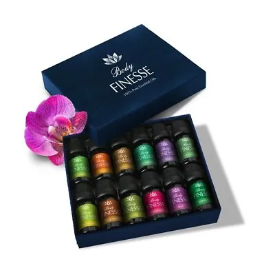 Essential Oils 12pcs Gift Set Natural Plant Aroma Essential Oil Diffuser UK • £9.50