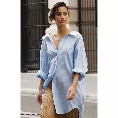 Mes Demoiselles Shirt Charvet - Button Down Oversized Size 0 • $93.59