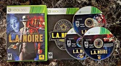 🎮👽 2011 RockStar Games L.A. Noire Microsoft Xbox 360 Complete 3 Disc 👽🎮 • $14.99