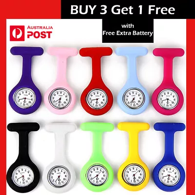 New Silicone Nurse Watch Pendant Pocket Tunic Nursing Brooch Fob Nurses Watch AU • $2.49