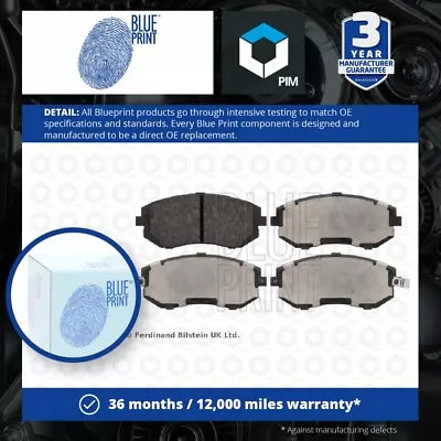 Brake Pads Set Fits SUBARU IMPREZA GR 1.5 Front 08 To 10 Blue Print 26296AE160 • $27.13