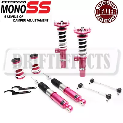 For Vw Golf Gti 10-14 Mk6 Godspeed Monoss Coilover Suspension Kit Camber Plate • $675