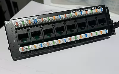 Structured Cable Products Cat.6 Patch Panel Module  PP-8-CAT6 • $45