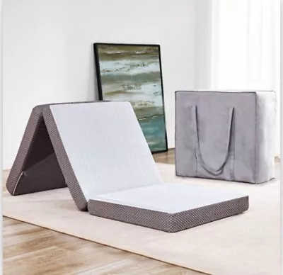 Kingfun Memory Foam Folding Mattress 4 Inch Gel-Infused Foldable Floor Mattress • $49.99