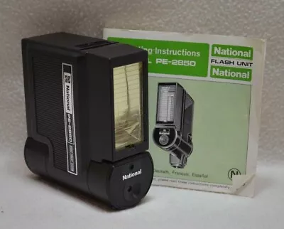 Vintage National Flash Unit Model PE-2850 With Instruction Booklet No Cords  • $24