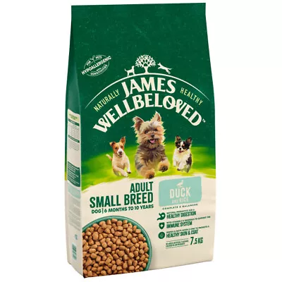 James Wellbeloved Dog Food Duck & Rice Adult Small Breed Dry Hypoallergenic • £12.99