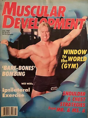 Muscular Development July 1987 Mr USA Will Willis Very Rare Issue • $19.99