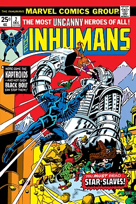 The Inhumans Issue 2 Comic Book Poster Black Bolt Kaptroids Medusa Karnak Triton • $15