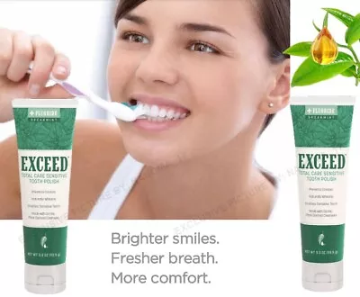 2pk Total Care Sensitive: Melaleuca Tooth Polish + Fluoride 3.3oz Radiant Smile • $25.99