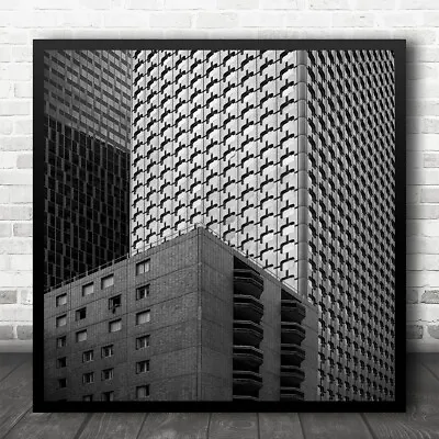 £45.95 • Buy Architecture Abstract Buildings Windows Geometry Shapes Modern Square Print