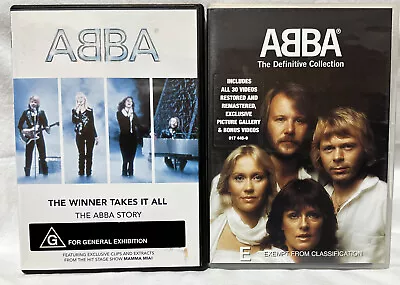 Abba X2 DVDs The Definitive Collection & The Winner Takes It All The Abba Story • $20