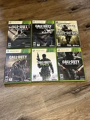 $40 • Buy XBox 360 Call Of Duty Lot, Some Manuals Included In Cases. Black Ops Modern War