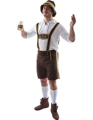 Oktoberfest Bavarian German Lederhosen Adult Costume - X-Large • $18.89