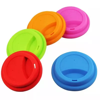 $2.19 • Buy Reusable Eco Friendly Silicon Leakproof Cup Lid Cover Tea Coffee Sealing Cap Lid