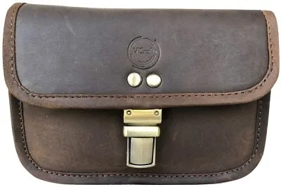 Vintage Crafts Leather Bumbag Belt Pouch Purse Brown Small Handmade Weekend Bag1 • $80.48