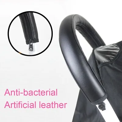 £5.27 • Buy Stroller Bar Grip Handle Sleeve Covers For Babyzen YOYO Baby Pram PU Leather H5