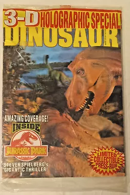 DINOSAUR 3-D Holographic Special Jurassic Park Limited Collectible New/sealed. • $7.50