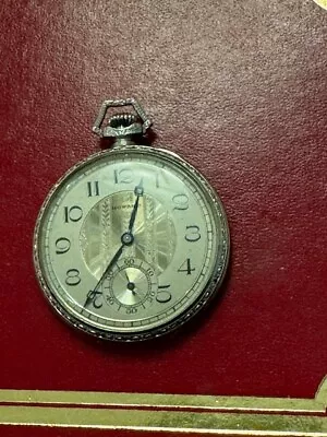 Antique 14KT WHITE Gold E. Howard Watch Co. Pocket Watch  17 Jewels WORKING EXCE • $1200