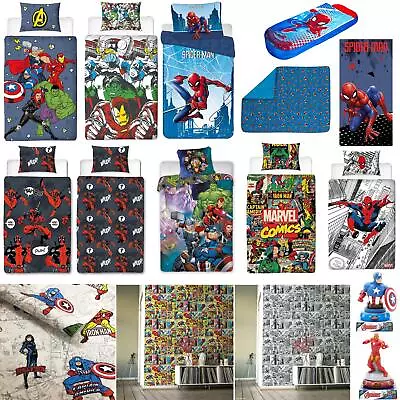 Marvel Superheroes Bedroom - Duvet Covers Night Lights Towels Curtains & More • £26.99