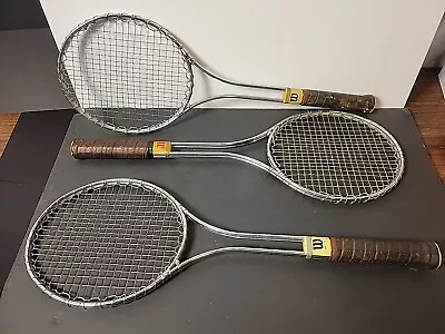 Vintage Wilson Metal Tennis 🎾 Racket T2000 Made In USA Lot Of 3 Bundle  • $69.95