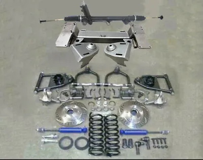 1949 1954 Chevy Car Mustang II Bolt On Front Suspension Kit Power Drop Slotted • $1495