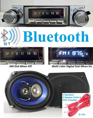 1970-72 Chevelle & El Camino Bluetooth Radio + 6x9 Speakers 740 • $494