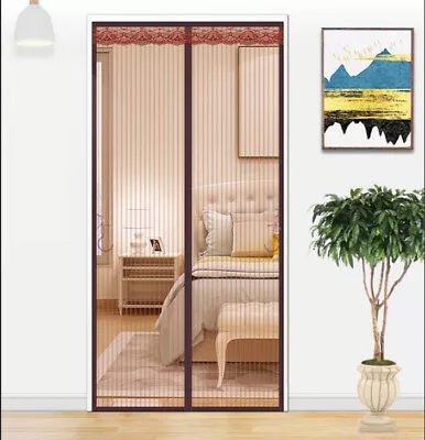 Magic Curtain Door Mesh Magnetic Fastening Bug Insect Mosquito Fly Net Screen • £11.03