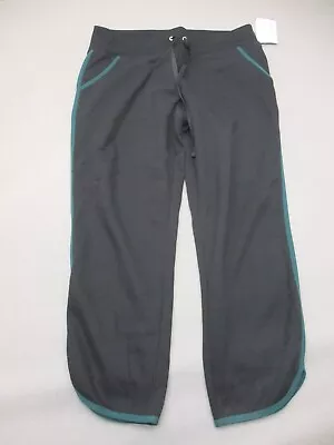 NWT MARIKA Size L Womens Stretch Waist Drawstring Pull On Crop Track Pants 326 • $24.99