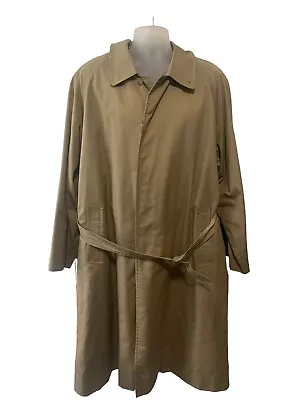 Burberrys’ Vintage Men’s  Rain Trench Coat Khaki 44 Regular With Removable Liner • $225
