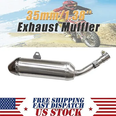 35mm 1.38'' Exhaust Muffler Pipe For Dirt Pit Bike 150CC 200CC 250CC Apollo SSR • $83.83