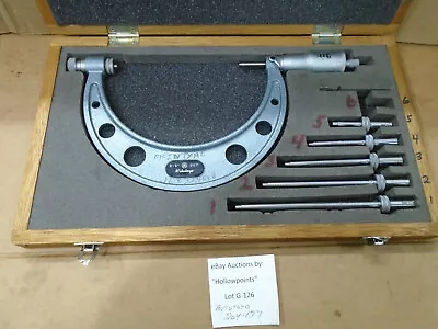 Mitutoyo 204-137 Outside MIcrometer Mechanical Digit Readout 0-6   .001    G126 • $349.99