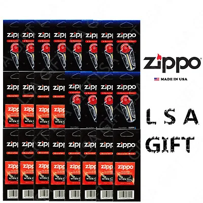 Zippo Lighter Flint & Wick Pack Of 24 Value Packs (72x Flints And 12x Wicks) • $23.95