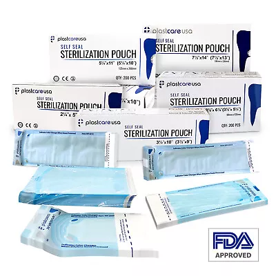 Self Sterilization Pouches Pouch Autoclave Sterilizer Bags Dental Tattoo Nail • $799.99