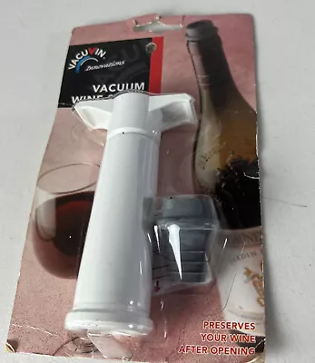 $12.98 • Buy NEW The Original Vacu Vin Wine Saver With 1 Vacuum Stopper, White