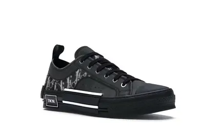 Dior B23 Low Top Black Oblique Sneakers - Size US 10 100% AUTHENTIC • $350