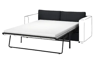IKEA Cover For VIMLE 2 Seat Sofa Bed Section Saxemara Black Blue 304.961.84 • £69