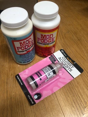 £23.99 • Buy Plaid Mod Podge 16fl Oz In Gloss And Also Paper Matte Plus Ranger Glossy Accents