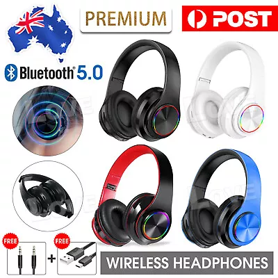 $18.85 • Buy Wireless Headphones Bluetooth Noise Cancelling Stereo Earphones Over Ear Headset