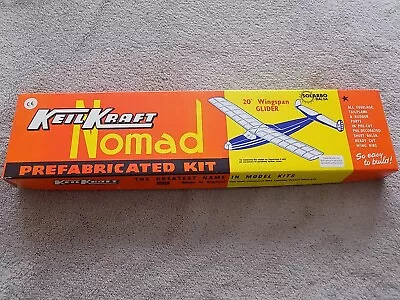 Keil Kraft 'nomad'  Free Flight Wooden Glider Kit Vintage • £9.99