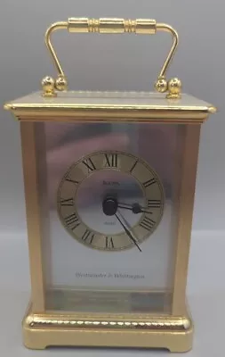 Vintage BULOVA Carriage Clock Westminster Whittington NO CHIME • $10