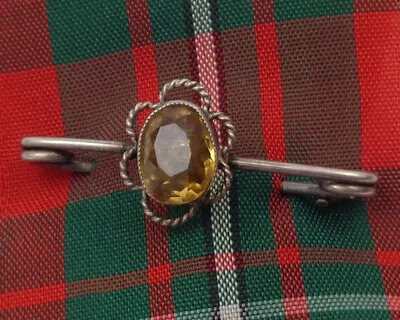 Antique Charles Horner Silver & Citrine Stock Pin Brooch Hallmarked Chester 1913 • £40